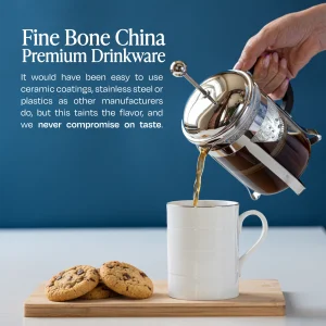 Glowstone - Smart Mug - Perfect Temperature Perfect Taste - Classic White - Self-Heating Fine Bone China Dishwasher Safe Smart mug in Classic White